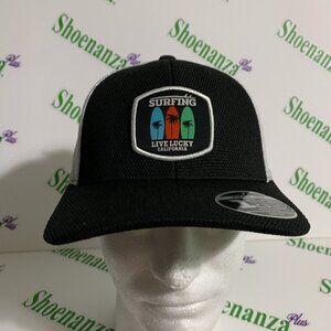 Black Clover Hat Live Lucky Triple Up Surfing Surf Board Trucker Snapback Cap